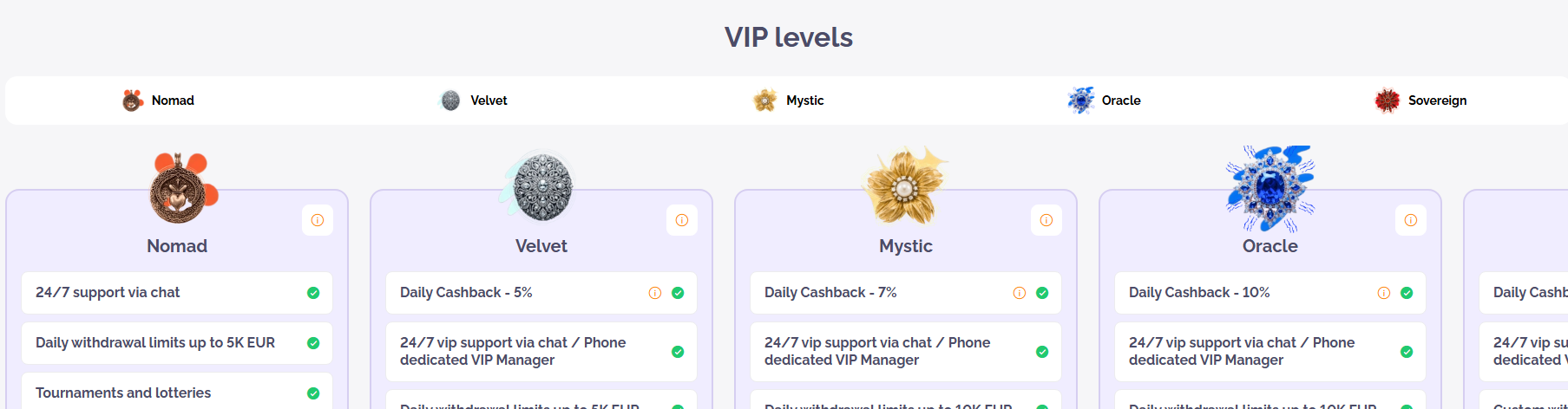 Boho Casino Table and Live Casino Games